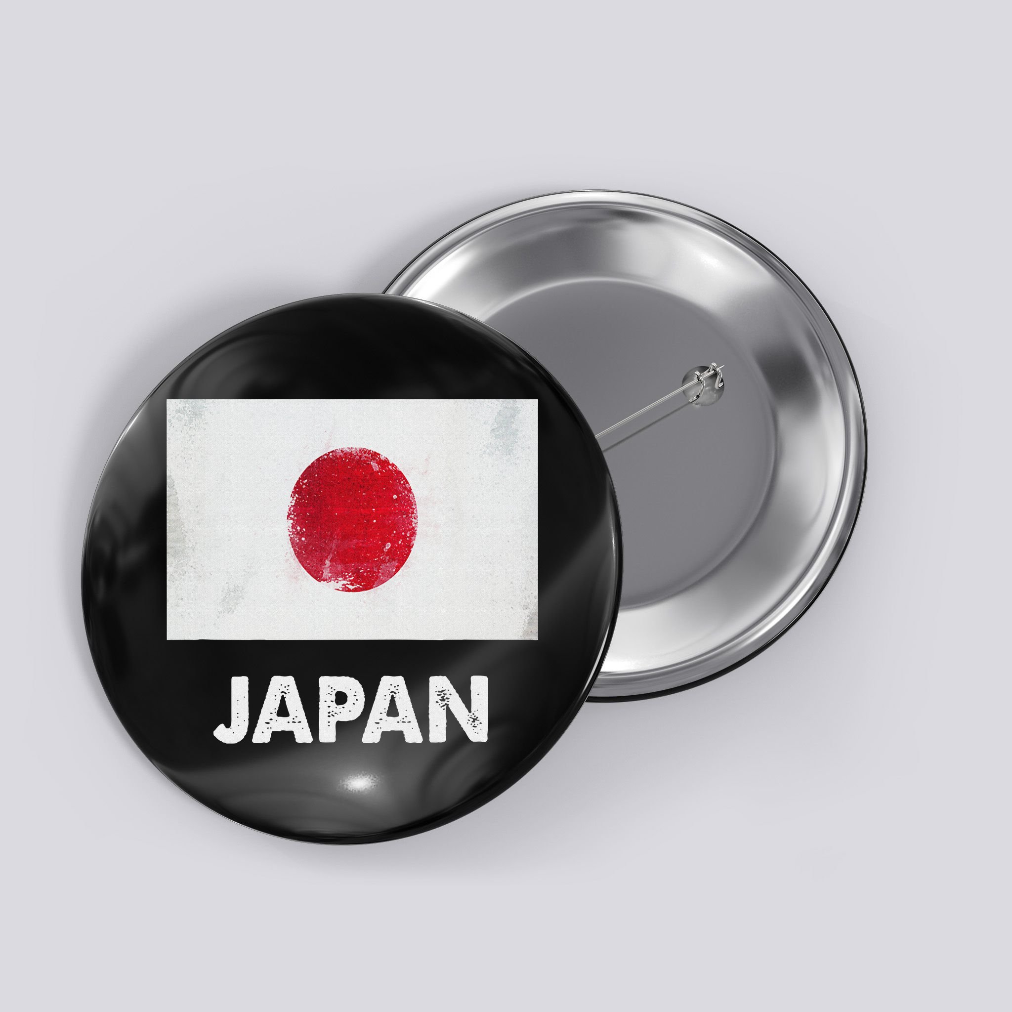 Japanese Flag Japanese Button