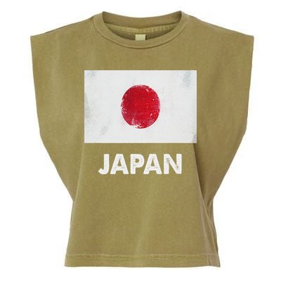 Japanese Flag Japanese Garment-Dyed Women's Muscle Tee