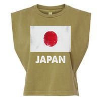 Japanese Flag Japanese Garment-Dyed Women's Muscle Tee