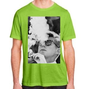 JFK Smoking with Shades John F. Kennedy President Adult ChromaSoft Performance T-Shirt