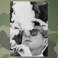 JFK Smoking with Shades John F. Kennedy President Legacy Tie Dye Trucker Hat