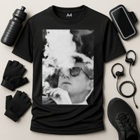 JFK Smoking with Shades John F. Kennedy President Cooling Performance Crew T-Shirt