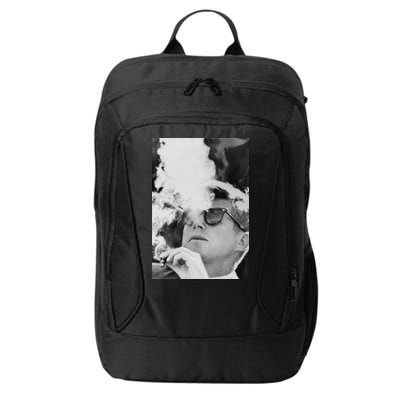 JFK Smoking with Shades John F. Kennedy President City Backpack