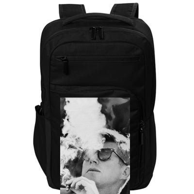 JFK Smoking with Shades John F. Kennedy President Impact Tech Backpack