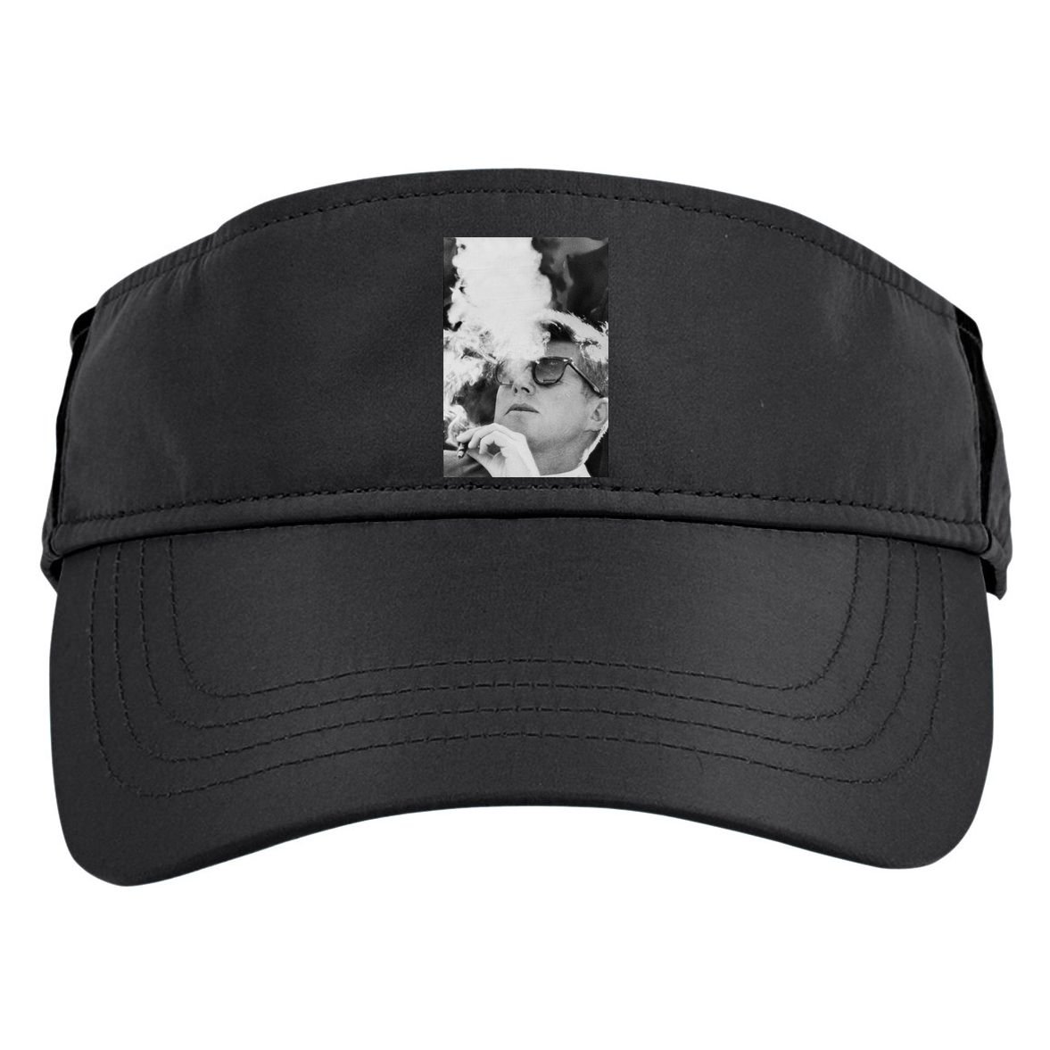 JFK Smoking with Shades John F. Kennedy President Adult Drive Performance Visor