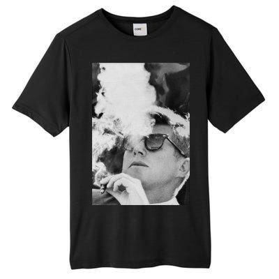 JFK Smoking with Shades John F. Kennedy President Tall Fusion ChromaSoft Performance T-Shirt