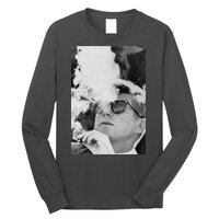 JFK Smoking with Shades John F. Kennedy President Long Sleeve Shirt