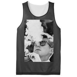 JFK Smoking with Shades John F. Kennedy President Mesh Reversible Basketball Jersey Tank