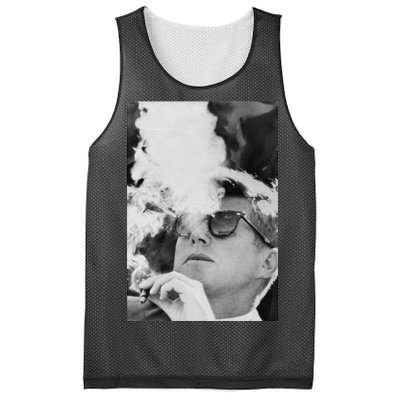 JFK Smoking with Shades John F. Kennedy President Mesh Reversible Basketball Jersey Tank