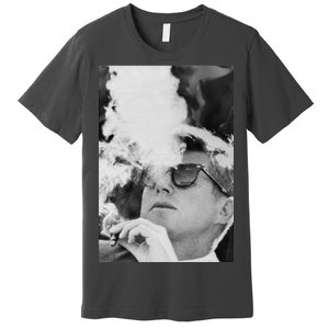 JFK Smoking with Shades John F. Kennedy President Premium T-Shirt