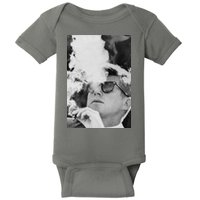 JFK Smoking with Shades John F. Kennedy President Baby Bodysuit