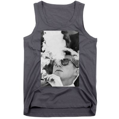 JFK Smoking with Shades John F. Kennedy President Tank Top