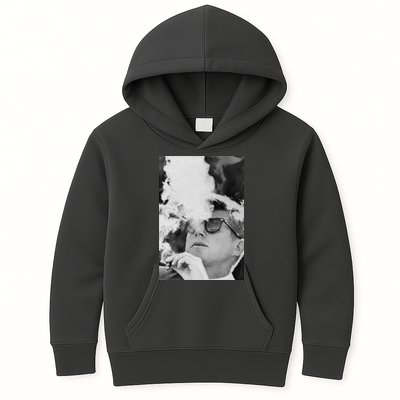 JFK Smoking with Shades John F. Kennedy President Kids Hoodie