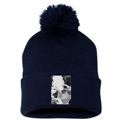 JFK Smoking with Shades John F. Kennedy President Pom Pom 12in Knit Beanie