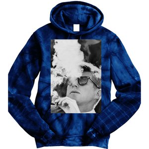 JFK Smoking with Shades John F. Kennedy President Tie Dye Hoodie