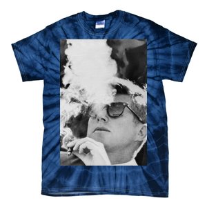 JFK Smoking with Shades John F. Kennedy President Tie-Dye T-Shirt