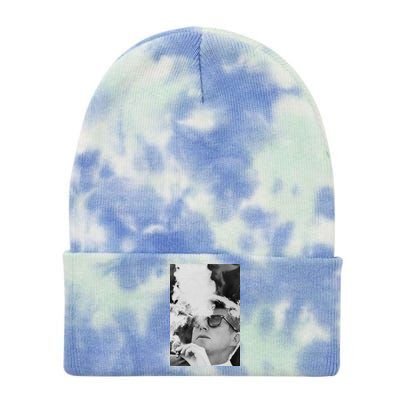 JFK Smoking with Shades John F. Kennedy President Tie Dye 12in Knit Beanie