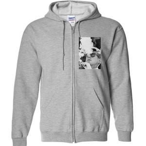 JFK Smoking with Shades John F. Kennedy President Full Zip Hoodie