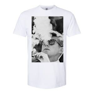 JFK Smoking with Shades John F. Kennedy President Softstyle CVC T-Shirt