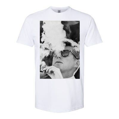 JFK Smoking with Shades John F. Kennedy President Softstyle® CVC T-Shirt