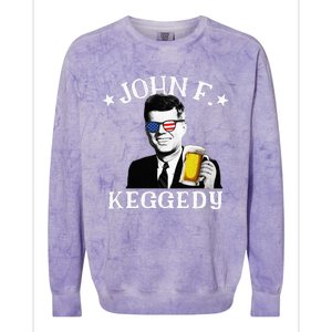 John F. Keggedy Drunk President Kennedy Jfk Colorblast Crewneck Sweatshirt