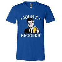 John F. Keggedy Drunk President Kennedy Jfk V-Neck T-Shirt