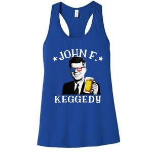 John F. Keggedy Drunk President Kennedy Jfk Women's Racerback Tank