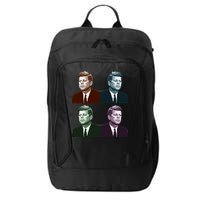 John Fitzgerald Kennedy 35th President Retro Block Portraits City Backpack