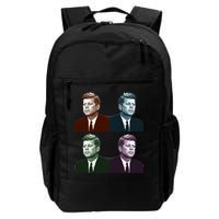 John Fitzgerald Kennedy 35th President Retro Block Portraits Backpack
