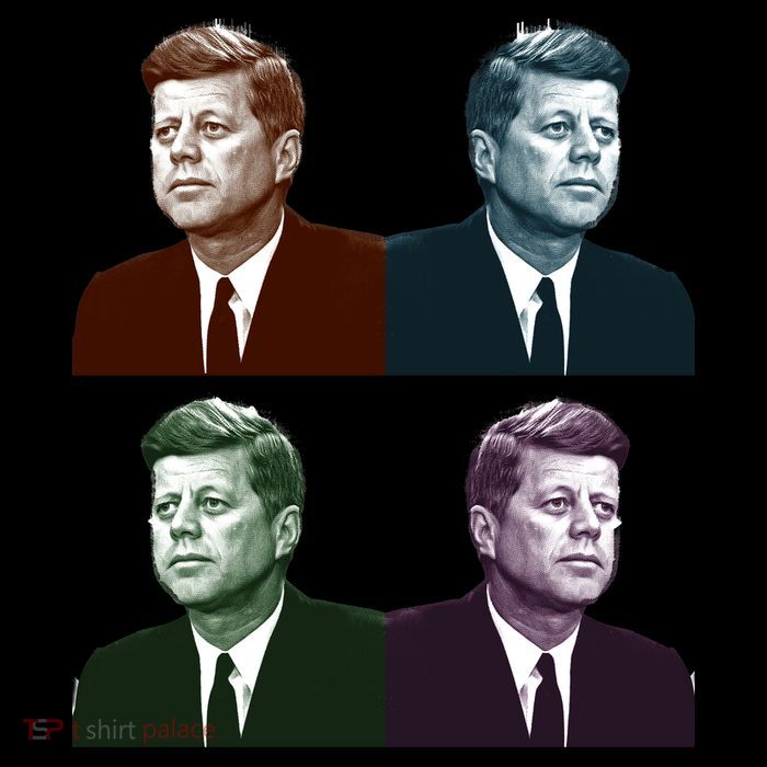 John Fitzgerald Kennedy 35th President Retro Block Portraits Bag