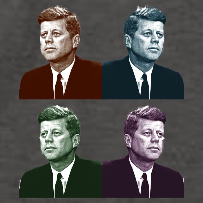 John Fitzgerald Kennedy 35th President Retro Block Portraits Vector Backpack