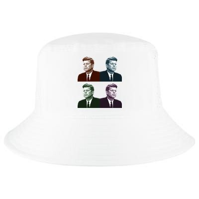 John Fitzgerald Kennedy 35th President Retro Block Portraits Cool Comfort Performance Bucket Hat