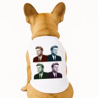 John Fitzgerald Kennedy 35th President Retro Block Portraits Doggie Tank