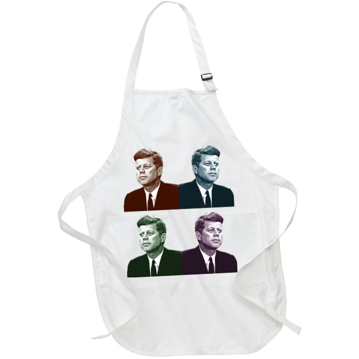 John Fitzgerald Kennedy 35th President Retro Block Portraits Apron