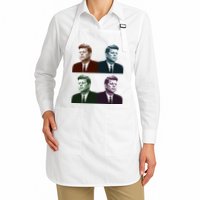 John Fitzgerald Kennedy 35th President Retro Block Portraits Apron