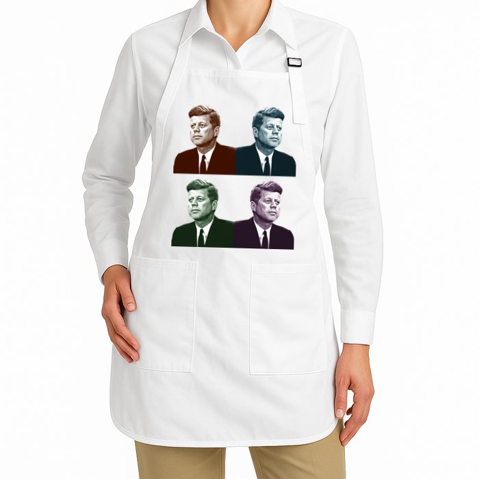 John Fitzgerald Kennedy 35th President Retro Block Portraits Apron