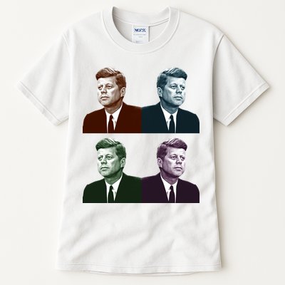 John Fitzgerald Kennedy 35th President Retro Block Portraits Tall T-Shirt