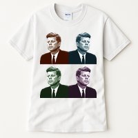 John Fitzgerald Kennedy 35th President Retro Block Portraits Tall T-Shirt