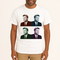 John Fitzgerald Kennedy 35th President Retro Block Portraits Tall T-Shirt