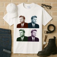 John Fitzgerald Kennedy 35th President Retro Block Portraits Tall T-Shirt
