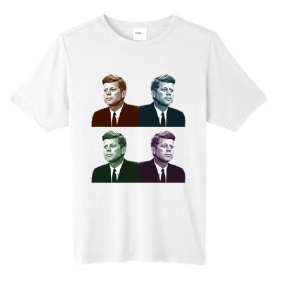 John Fitzgerald Kennedy 35th President Retro Block Portraits Tall Fusion ChromaSoft Performance T-Shirt