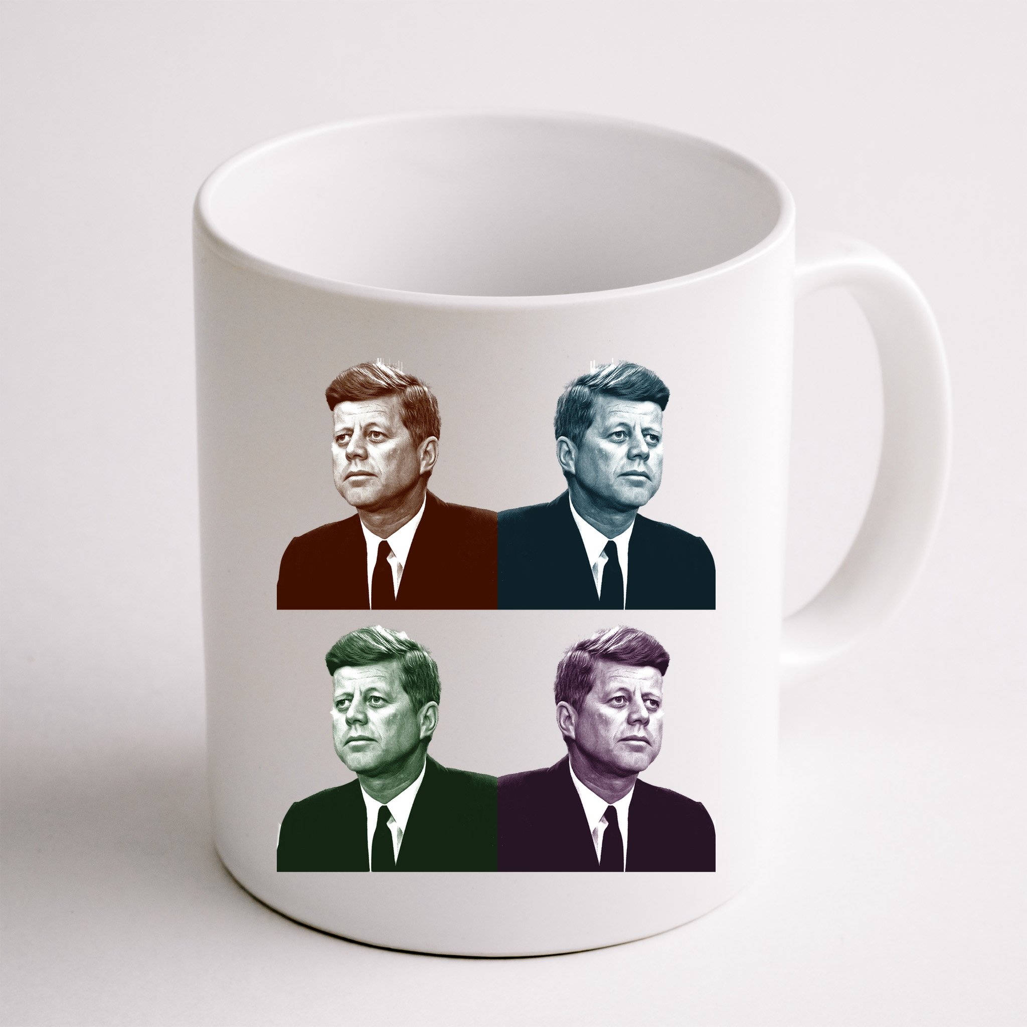 John Fitzgerald Kennedy 35th President Retro Block Portraits Mug