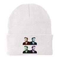 John Fitzgerald Kennedy 35th President Retro Block Portraits Beanie