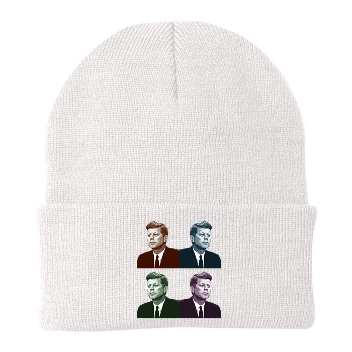 John Fitzgerald Kennedy 35th President Retro Block Portraits Beanie