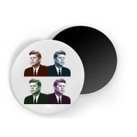 John Fitzgerald Kennedy 35th President Retro Block Portraits Magnet