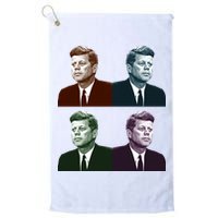 John Fitzgerald Kennedy 35th President Retro Block Portraits Golf Towel
