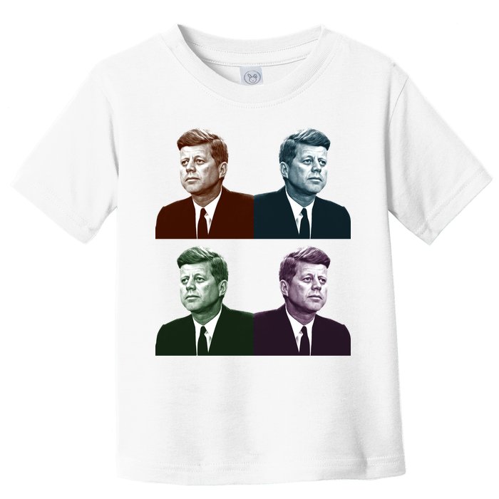 John Fitzgerald Kennedy 35th President Retro Block Portraits Toddler T-Shirt