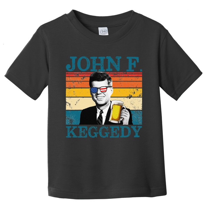 John F. Keggedy Drunk President Kennedy JFK 4th Of July Toddler T-Shirt