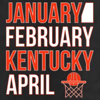 January February Kentucky April Basketball 7 Panel Mesh Trucker Snapback Hat