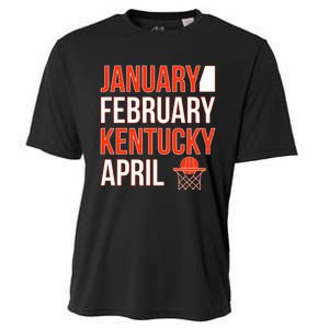 January February Kentucky April Basketball Cooling Performance Crew T-Shirt